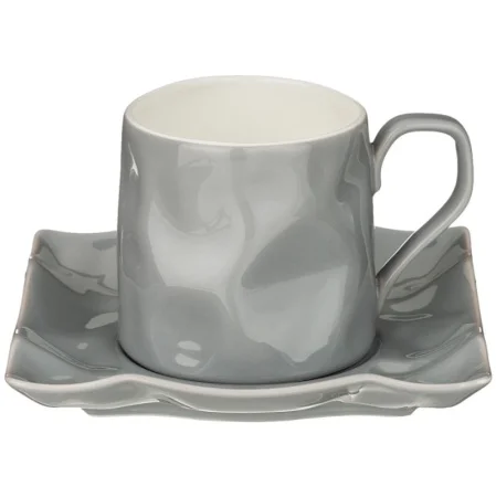 Чайная Пара Lefard "Раффл" 220 Мл Серая (Кор=36Наб.)