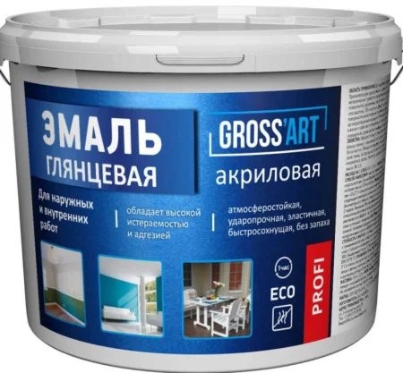 Эмаль Gross'art PROFI акриловая глянцевая 2,2кг