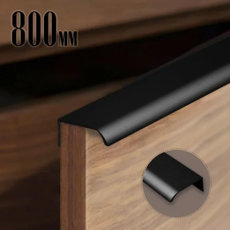 Ручка торцевая CAPPIO RT002BL, L=800 мм, м/о 768 мм, цвет черный 9561371