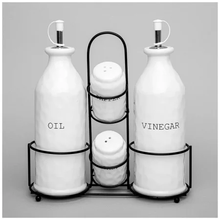 Набор Емкостей Для Масла/Уксуса И Специй Коллекция "Kitchen" На Подставке 5 Пр. 8*20,5 См / 5*8 См