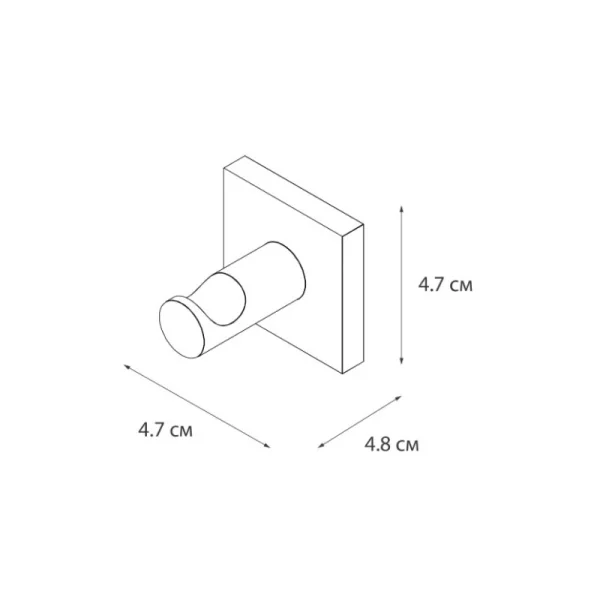 Крючок Fixsen Lux Chrome FX-15005 хром