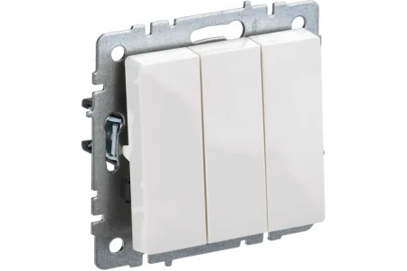 Выключатель 3-кл СП "Brite" ВС10-3-0-БрБ 10А механизм белый IEK BR-V30-0-10-K01