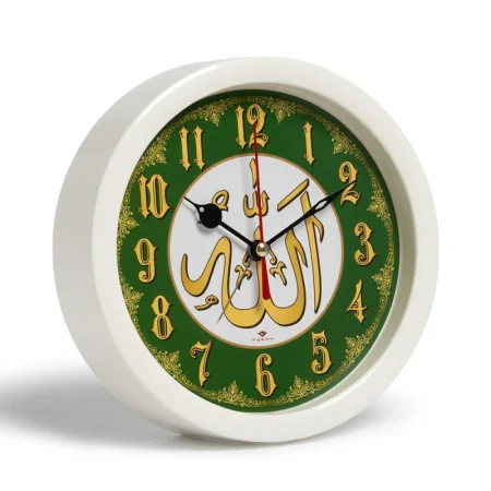 Часы-будильник "Молитва" кварц d=15см, корпус белый Рубин В4-014 *1