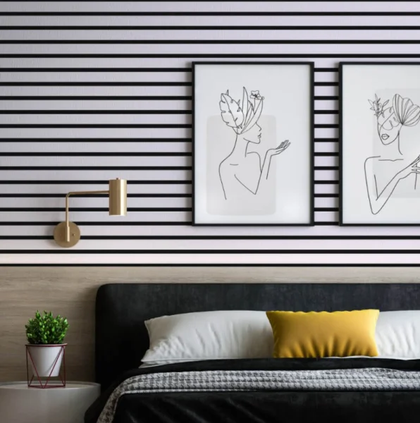 Панель стеновая акустическая МДФ Stella Trend Standart Белый 2780х600х21мм