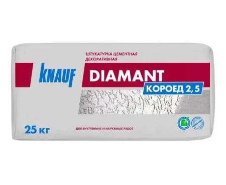 Штукатурка декоративная Диамант КОРОЕД 2,5 25кг KNAUF  1 48 (516036)