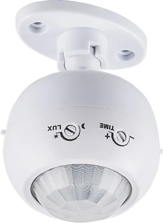 Датчик движения поворотный SEN16 1200W 8м 120°(гориз.) 360°(верт.) белый 22074 (Feron)  1