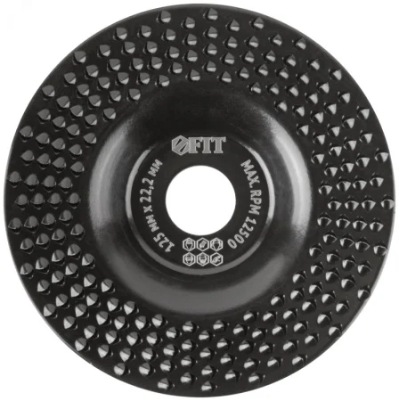 Диск обдирочный по дереву 22,2х125мм плоский, грубая насечка Fit 39527 *1