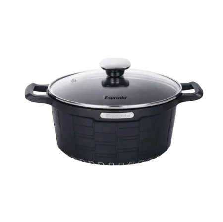 Кастрюля Esprado Cuadro 2,5л 20х9,5см литой алюминий АП индукция с крышкой CDRT20BE101 *1