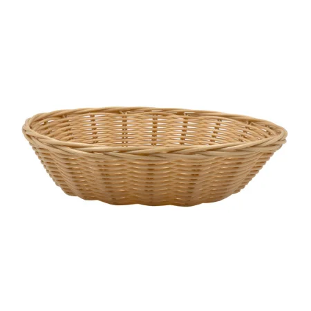 Корзина настольная овальная "Полиротанг", Д240 Ш200 В60, бежевый Zong-02