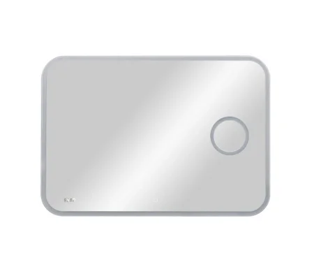 Зеркало Agata Bliss LED 1000х700мм с сенсором, часами и линзой ЗЛП256