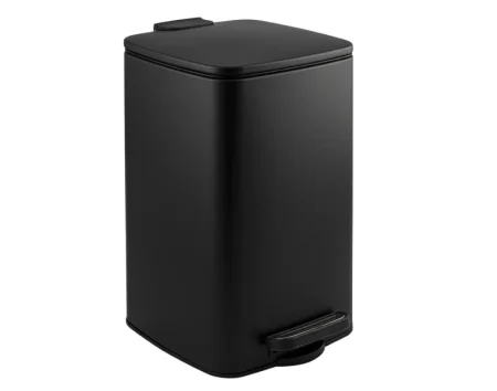 Ведро для мусора 8л нерж. сталь Санакс 10828 черный