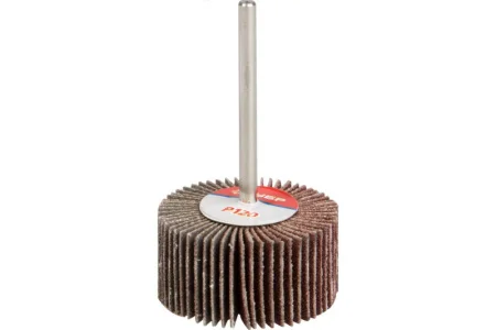 Круг шлифовальный лепестковый d 30x15мм, P120, на шпильке d 3.2мм Зубр Профессионал 36600-120 *1