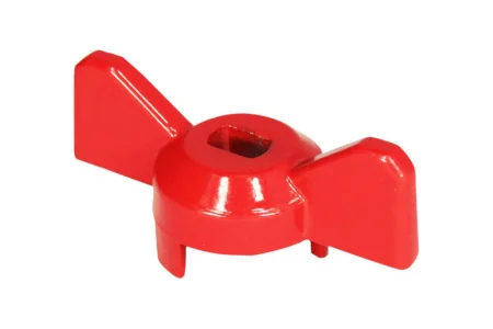 Ручка-бабочка  для крана  шаровый красная 1/2"-3/4"  MasterProf ИС.131176