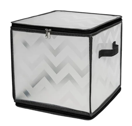 Короб складной на молнии "Зигзаг",  Д300 Ш300 В300, серый