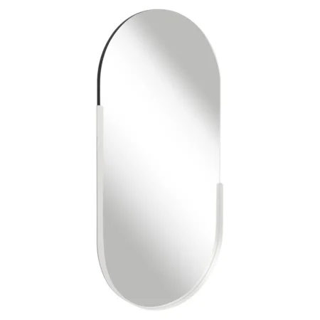 Зеркало интерьерное настенное в овальном корпусе из металла 80х40см белый 8040-Zm2 *1