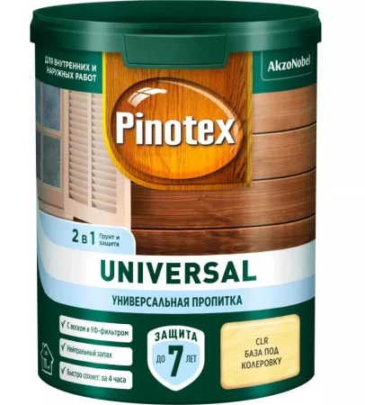 Пинотекс Universal 2 в 1 Бесцветный CLR  0,9 л