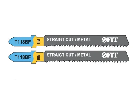 Пилки для лобзика по металлу 2х51х76мм фрезерованные волнистые зубья уп-2шт T118BF Fit 40973 *1