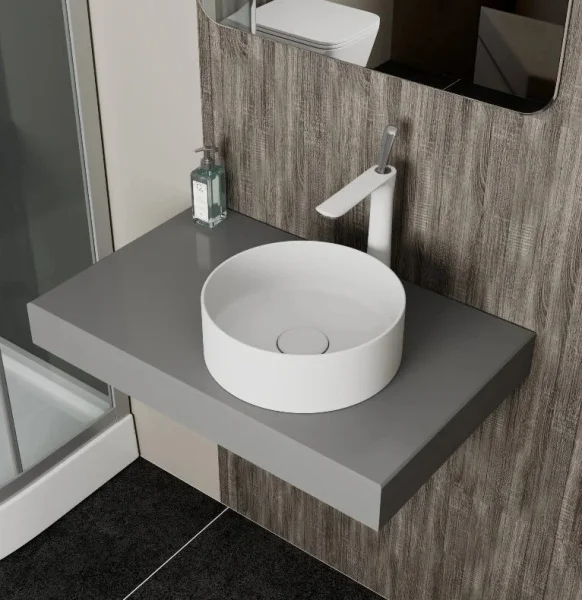 Раковина накладная D&K Matrix DT1391508 355х355х120мм белый матовый