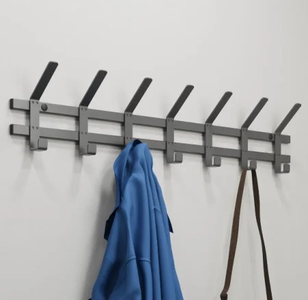 Вешалка настенная "ТОРОНТО 7" 7 крючков 820х85х168 графит