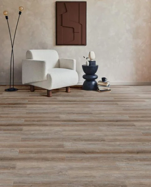 Плитка кварц-винил Noventis Avalon 1583 Дуб Кельтский 4V (1200х180х3,5мм) 1уп=2,160м2 =10шт замок