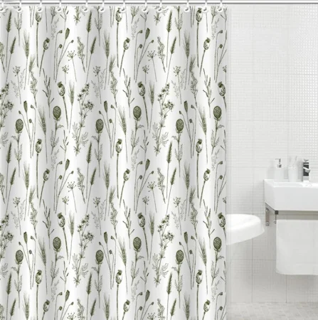 Штора для ванной Gota Rocio Flower and Plant полиэстер 180х180см 16213