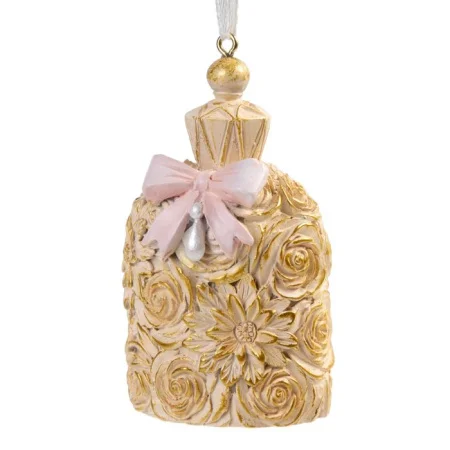 Украшение новогоднее подвесное Нежно-желтые духи из полирезины 4.5х4.5х7.5см 77834 *1