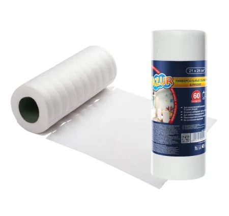 Салфетки универсальные в рулоне Azur 60шт. (21х24 см) Y920390 *1