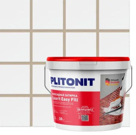 Затирка д швов эпоксидная  Colorit Easy Fill  бежевый 2кг 00-007368 (PLITONIT)  1 4