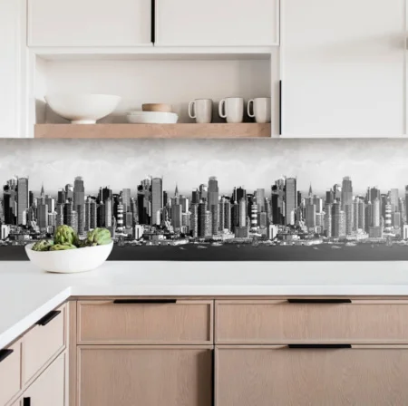 Фартук кухонный АБС Мегаполис 600х3000 Stella