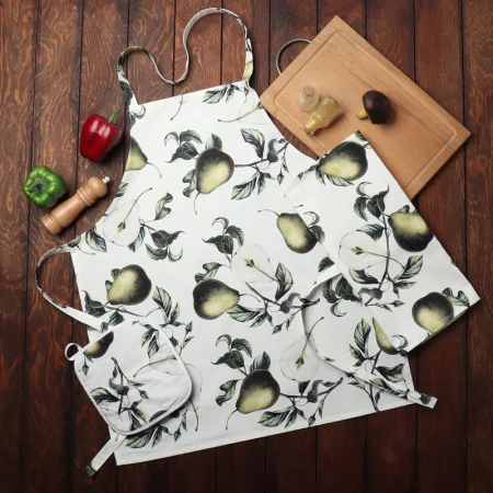 Кух. набор "Этель" Груши полотенце 40х73 см, прихватка 19х19 см, фартук 60х65 см 7550979
