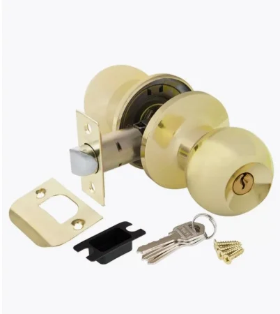 Ручка-защелка PUNTO DK672/BL PB-ET 49513 с фиксатором золото