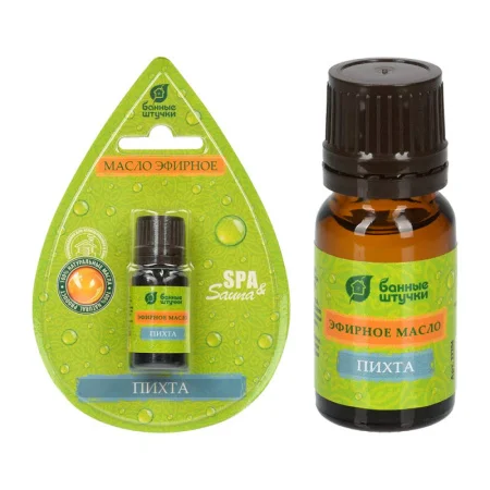 Эфирное масло "Пихта" 10 мл в блистере в форме капли "Банные штучки" 32206 *1 /20