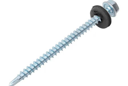 Саморез для крепления кровли, сверло, цинк 4,8х 35 уп - 4  шт. SteelRex