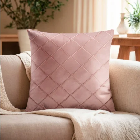 Наволочка декоративная Этель Соло 43х43см светло-розовый 100% п/э 9714602