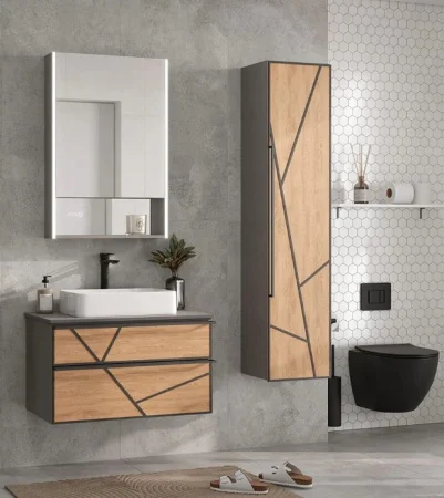 Зеркало-шкаф EQUIL Ferro LED 60 zsFERRO60.R с часами, правый