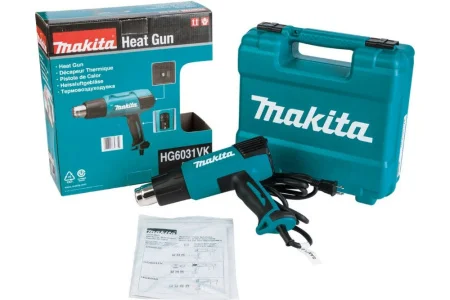 Фен строительный Makita HG6031VK 1800Вт, 50-600гр., 250-500 л мин , кейс  1