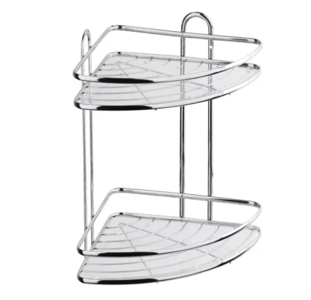 Полка угловая 2-яр Floria 258х258х335мм Fora FOR-2006