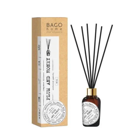 Ароматический диффузор 40мл Слива и мед BHP0140 BAGO home *1