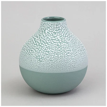 Ваза "Жемчужина" 12х12х13,2см цвет: мятный 374-158 *1