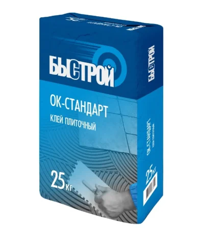 Клей для плитки Быстрой ОК-Стандарт 25кг