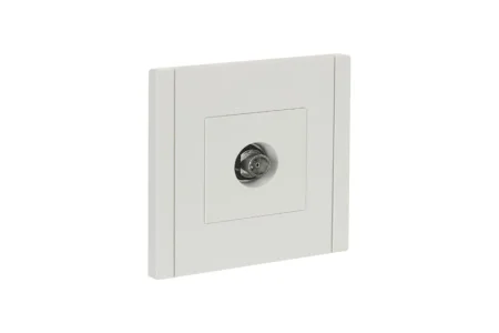 Розетка TV оконечная "Forte&Plano" FP228 белый IEK FP-A10-O-K01
