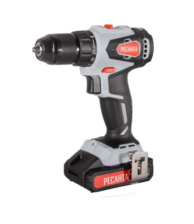 Дрель-шуруповерт аккумуляторная Ресанта ДА-20-2ЛК-Б 75/14/10
