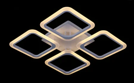 Светильник светодиодный MS 1026 Иден 76-88W 3000-6000К Белый AC180-240V 10560Lm 560х560х90 диммируем