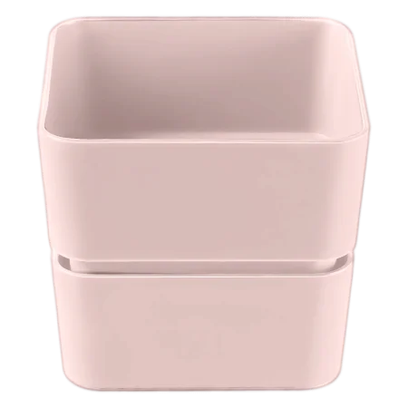 Кашпо д/цветов пласт. "Фиори" 0,45л бежево-розовый КШ-0543 (La Decoro) *1