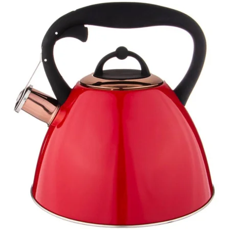 Чайник Agness "Тюдор" 2,7л со свистком титановое покрытие носика термоаккумулирующее дно индукция 914-152 *1