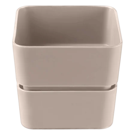 Кашпо д/цветов пласт. "Фиори" 0,45л пралине КШ-0512 (La Decoro) *1