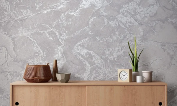 Обои вспененный винил Ateliero RENOWA Rossi 1075-15ОАВ 1,06х10м мрамор темно-серые