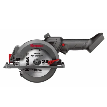 Пила циркулярная аккумуляторная бесщеточная KRESS KU519.9 20В, 140мм, без АКБ и ЗУ