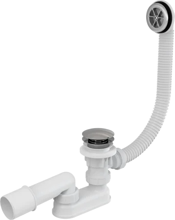 Сифон д/ванны с выпуском и переливом слив click/clsck 40/50 AG210132160 (Alca Plast) *1