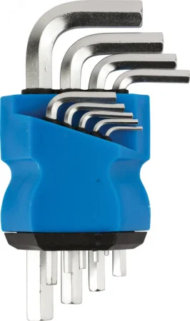 Ключи шестигранные набор 9шт 1,5-10мм в пласт. держателе Mos 64201М *1